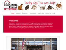 Tablet Screenshot of mckenziefeed.com